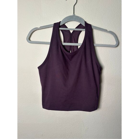 Beyond Yoga Power Beyond Strive Cropped Tank Rich Plum sz Medium - Picture 1 of 7